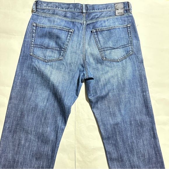 BOSS Vermont Blue Mens Jeans – Size 36x34 Straight Leg Made in Vietnam - Picture 8 of 10